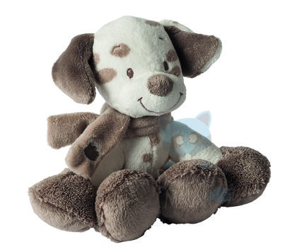  noa, tom & max soft toy dog dalmatian brown white 